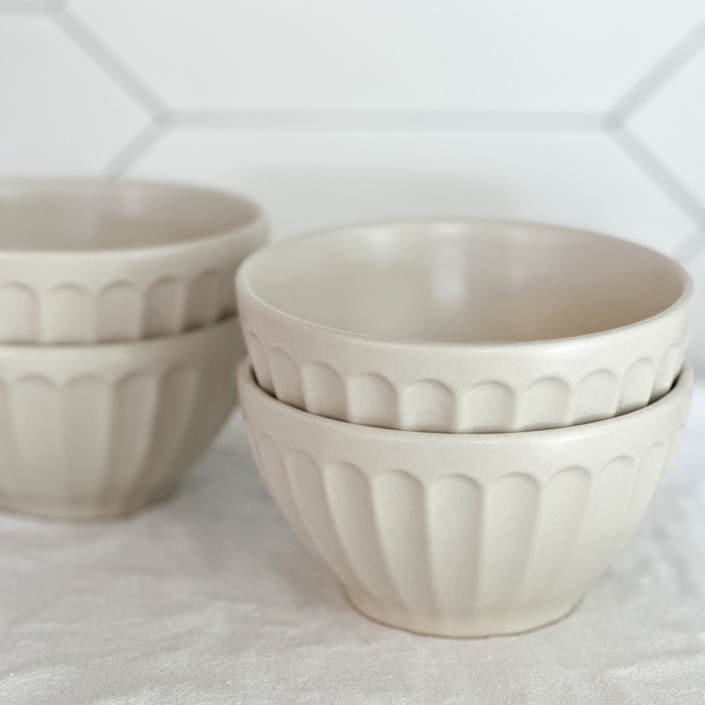 Anthropologie style stoneware cereal bowls